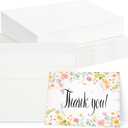 60 Sets Watercolor Cards with Envelopes, 140 lb/300 GSM Watercolor Paper Cards, 4x6 Inch Foldable Blank Watercolor Postcards and Envelopes for Greeting Cards, Wedding Invitations, Thank You Card