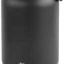 OUT 'N WILD Portable Dog Insulated Water Bottle & Bowls - All-in-One Travel Accessories Pet Food & Liquids for Car, Hiking, Camping - Leak-Proof, Double Walled - 32 oz, 2 Dog Bowls, Black