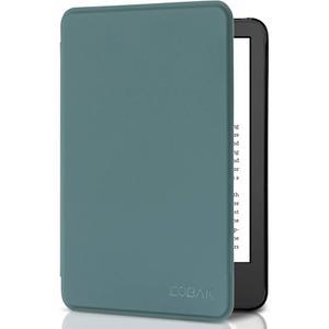 CoBak Case with Stand for Kindle Paperwhite 12th Gen 2024 Released (7") & Kindle Colorsoft Signature Edition - Durable PU Leather Cover with Auto Sleep Wake, Card Slot, Hand Strap Feature