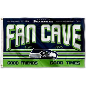 Seattle Seahawks Fan Man Cave Banner Flag
