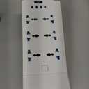 International Power Adapter with 6 Universal Outlet 4 USB Ports (1 USB C), Jumpso 6ft Travel Power Strip, EU UK to US Plug Adapter, 110-240v, 3000w Extension Cord for Home Office White