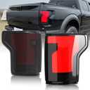 LED Tail Lights Compatible with Ford F150 2015 2016 2017 2018 2019 2020, F-150 Rear Lamps, Reverse Lights, Running Lights, Brake Lights, Dynamic Turn Signals, Driver & Passenger Side