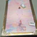 Vintage Gold Framed Jesus Wall Art Pink Jesus Walking on Water Canvas Prints Modern Christian Spiritual Picture Divine Light Religious Beliefs Oil Painting Poster Artwork for Living Room Church