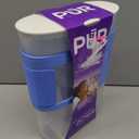 PUR Slim Water Filter Pitcher, 8-Cup Capacity, Compact Design for Dorms & Mini Fridges, Dishwasher Safe, Fast Filtration, Includes 1 Filter, Cleaner Great-Tasting Drinking Water, Blue