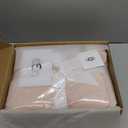 UGG Bliss Throw Blanket Plush Soft Fleece Fluffy Blankets for Bed or Couch Oversized Warm Reversible Machine Washable Medium Weight Home Decor Giftable Throw, 50-inch x 70-inch, Quartz Pink