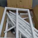 LEALIBAUSS Metal Open Arch Backdrop Stand，Half Moon Arch Stand Set of 2, Wedding Archs for Ceremony, Birthday, Wedding, Bridal Baby Shower, Anniversary, Floral Stand (White)