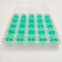 Box of 25 Clear Green Bobbins for Viking Husqvarna White Home #4125615-45#4123078-G,Husqvarna Viking Rose Designer Platinum Lily Series, Pfaff Sewing Machine
