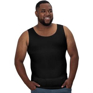 QORE LOGIQ Gynecomastia Compression Shirts for Men - Sleeveless Slimming Undershirts Tummy Control and Body Shaper Tank Top XL