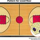 Building Blocks Toy - Basketball Court Baseplates and Sets of 2 Basketball Hoop Basketball Goal Building Bricks for Basketball Game - Compatible with Major Brands (Basketball Playset/Red)