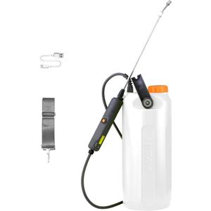 HIFAY ESX-8 Electric Sprayer, Garden Sprayer 2 Gallon,Weed Sprayer in Lawn & Garden,Rechargeable Battery Powered Sprayer with Telescopic Wand,Plant Mister,Indoor Watering Can for Plants (Translucent)