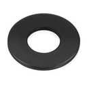 100 PCS 1/4" Black Flat Washer, 3/4" Outer Diameter, 304 Stainless Steel Metal Washer for Screws and Bolts