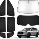 T TGBROS Windshield Sun Shade for Honda CRV 2023-2025 2026 Car Window Shades Thicken UV Block and Blackout Privacy Foldable Sunshades 8PCS Accessories Keep Cool Sun Visor Covers