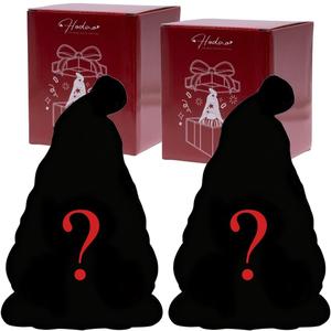 Hodao Christmas Gnome Figurines, Random 2-Pack  Resin holiday ornaments for indoor home decor, surprise gift-ready box, cute tabletop decorations, collectible mini figurines (2 styles random from 10)