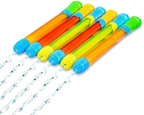 JOYIN 6 Pack Super Blaster Squirt Guns 16.5'' Summer Water Guns Swimming Pool Toys Beach Sand Water Fight Toys Party Favor
