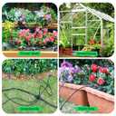 MIXC 247 FT Drip Irrigation System,Quick Connector Garden Watering System Automatic Sprinkler System Kit for Lawn Raised Bed Greenhouse Plant Watering System with 1/4'' Tubing,Drip Emitters,Connectors