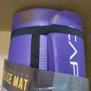 CAP 1" Extra Thick Yoga Mat, Exercise & Workout Mat with Strap, Purple