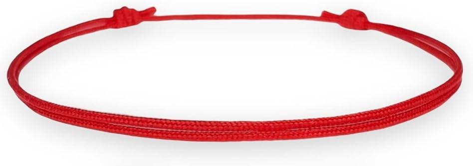Red String Bracelets for Protection and Good Luck - Kabbalah Red Knot Amulet, Adjustable Nylon Cord Bracelet for Women, Men, and Friendship Gifts