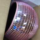 NPW Pink Disco Ball Ice Bucket Mirrored Cocktail & Champagne Ice Bucket for Parties, Girls Night & Bachelorette 