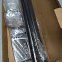 Ivilon Drapery Window Curtain Rod - End Cap Style Design 1 Inch Pole. 72 to 144 Inch Color Black