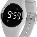 Vibrating Alarm Watch, Water Resistant Potty Training Watch Rechargeable Medical Reminder Watch with Timer and 15 Daily Alarms (Grey)
