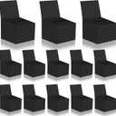 12 Pcs Raffle Boxes Cardboard Box with Slot for Ticket and Removable Header, 6.5 x 4.5 x 4.5 Inch Ballot Box Donation Box Charity Box for Collecting Business Card Voting Contest(Black, 12 PCS)