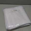 BGment Short Blackout Curtains for Small Window 40 Inch Long, Thermal Insulated Full Room Darkening Bedroom Curtains Noise Cancelling Privacy Rod Pocket Kitchen Curtains, 2 Panels, 42 Wide, Pure White