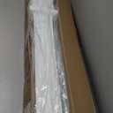 Mayne Newport Plus Mailbox Post with Standard Arm  Weather-Resistant, Durable Classic Design  Easy-to-Install Outdoor Mailbox Post (White)