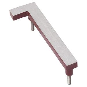 MHN-16-F-BR2-1 Solid Brushed Aluminum Modern Floating Address House Numbers