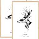 16x24 Picture Frame Set of 2, Natural Solid Oak Wood Poster Frame 16x24 for Wall Gallery, Horizontal and Vertical Wall Mount (2 pack, Oak)