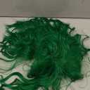 Kids Wig Green Wig for Kids Green Child Wig with Bangs Short Wavy Green Wig for Girls Shoulder Length Wig Heat Resistant Synthetic Wig with Wig Cap