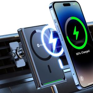 VICSEED Upgraded Magnetic Wireless Car Charger [15W Fast Charging] for Magsafe [Strongest Magnet Powe]r Vent Phone Holder Car Mount for iPhone 14 13 12 Pro Max Mini Plus