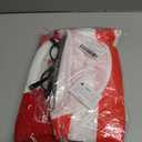 Adult Red and White Striped Cosplay Costume for Men Stripes Chirstamas Costumes Set with Glasses Hat Inflatable Cane (Red, XXL)