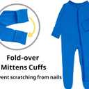 GUISBY Baby Pajamas with Mittens, 2 Way Zipper Long Sleeve Sleepers 3-pack (0-3  Months)