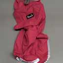 Lukovee Dog Raincoat, Adjustable Dog Rain Jacket with Clear Hooded Double Layer for Large Medium Small Dogs Puppies, Waterproof Rain Coat Poncho with Reflective Storage Pocket & Rim (FU,M)