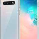 for Samsung Galaxy S10 Case Clear, Anti-Yellowing 6.1 Inches Slim Fit Heavy Duty Protection Wireless Charging Lightweight TPU and PC Shockproof Anti-Slip Transparent Protective Phone Cover
