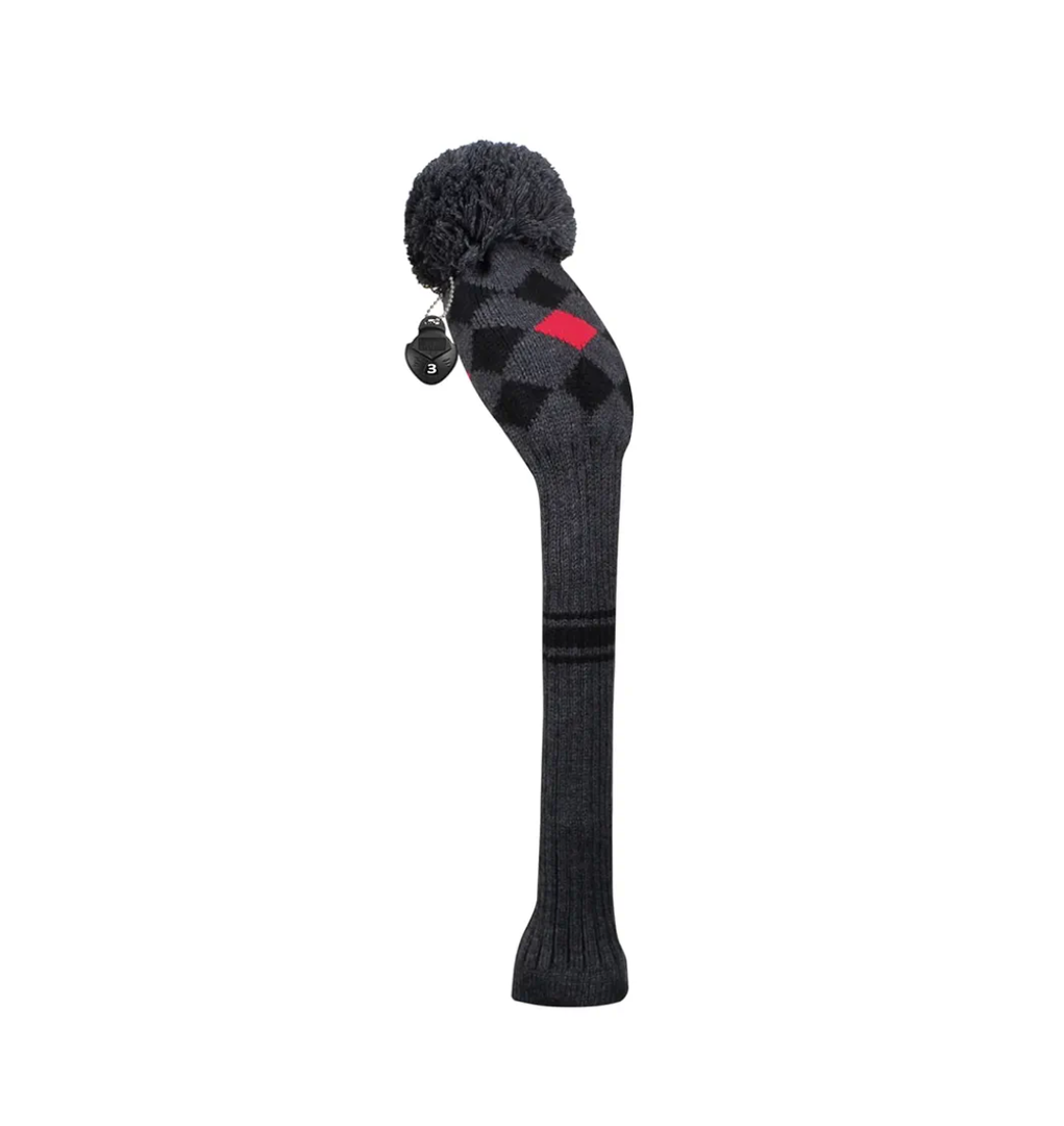 Scott Edward 1PCS Hybrid Head Cover Knit, for Fairway Wood Hybrid, with Rotating Number Tags