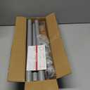 Silver Curtain Rods for Windows 48 to 78, 1 inch Blackout Wrap Around, Adjustable Heavy Duty Curtain Rods for Bedroom, Kitchen and Outdoor Patio