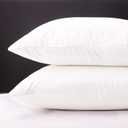 Body Pillow Cases Set of 2, Cotton Pillow Cases King 100% Natural Cotton 1000 Thread Count White 40"x 20"