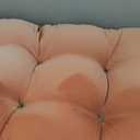 Blazing Needles Microsuede Rounded Back Loveseat Cushion, 42" x 19", Spice