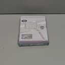 Magnifying Glass with Light, Rechargeable 5X Large Page Magnifier for Reading, Folding Handheld Dimmable, LED Lighted Rectangle Magnifier for Reading Book Small Print for Seniors Low Vision (Grey White)