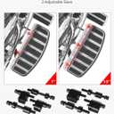 Benlari 1inch &1.5inch Driver Floorboard Extensions, Floorboard Spacer Extenders Kit Fit for Harley Touring Street Glide Road Glide Electra Glide Road King 2009-2024 FL Trikes 2009-2013, Black