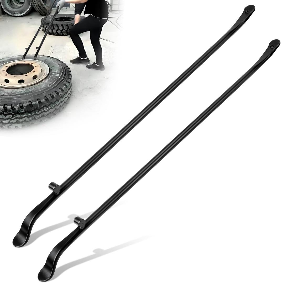 Ransoto 2 Pcs Tire Mount Charger Replace Tools   Tire Mount and Demount Iron Tire Bars Tire Changing Tool for Tubeless Tires Auto Trucks ATV RV Trailer Aircraft