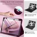 Harvopu Compatible for iPad Air 11 Inch/Air 5th 4th Generation Case with Keyboard - Folio Keyboard Cover with Pencil Holder for iPad Air 11-inch M4/M3/M2 (2026/2025/2024), Air 5/Air 4 (Mulberry)