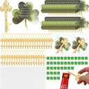 40 Set St Patricks Day Gifts Set Include Key Bottle Openers Clover Blessing Cards Gold Chain and Lucky Clover Small Pendant for St. Patrick's Day Irish Party Gifts Favors