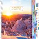 CAGIE 2026 planner Weekly and Monthly Jan 2026-Dec 2026 Hardcover Hourly Daily Planners for Women 26 Calendar Planner with Stickers Spiral Bound Yearly Agenda, 8.5 x 11
