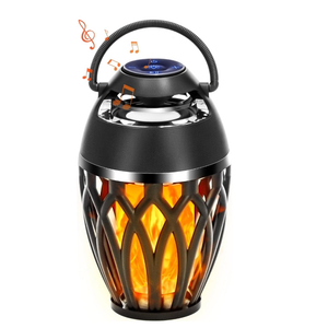 Outdoor Bluetooth Speakers, LED Flame Light, Gifts for Men & Women