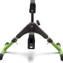 Pedal Exerciser Desk Exercise Bike Leg and Arm Bike with LCD Monitor Foldable (Black/Green)