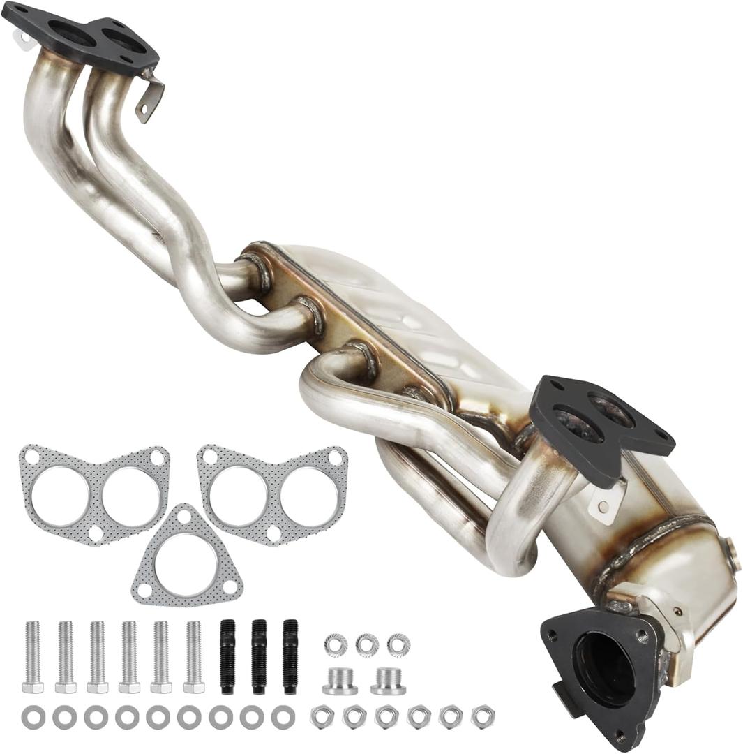 KLN Catalytic Converter Kit Direct-Fit Compatible with Subaru Forester 2011-2016, Impreza 2012-2016, Legacy/Outback 2013-2014, XV Crosstrek 2013-2015, Crosstrek 2016-2017 - 2.0L 2.5L- E.P.A. Compliant (2011-2016 Forester)