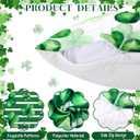 8 Pcs 18x18 Inch St. Patrick Pillow Covers St. Patrick Decor Throw Pillow Covers Set of 8 Green Irish Shamrock Decorative Couch Cushion Pillowcase Room Bedroom Sofa Holiday Decor