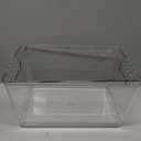 12 PACK LARGE Clear Storage Bins with Handles & Labels, Multiuse Plastic Pantry Organizer Bins for Home Kitchen, Fridge, Freezer, Cabinet, Closet, Bathroom, Shelf, Laundry, RV, Under Sink Organization